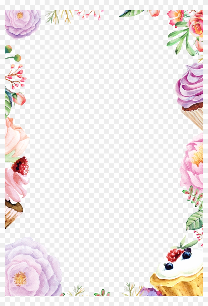 Watercolor Flower Transparent Background Download Free - Watercolor Floral Background Hd Clipart