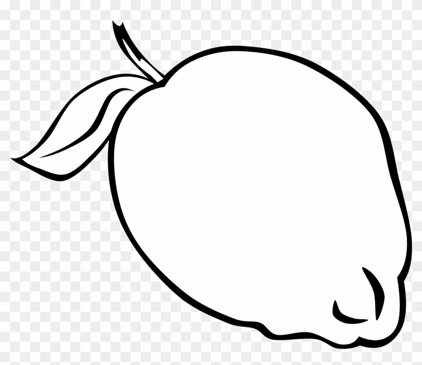 Fruit Lemon Png - Fruit Outlines Clipart #3016593