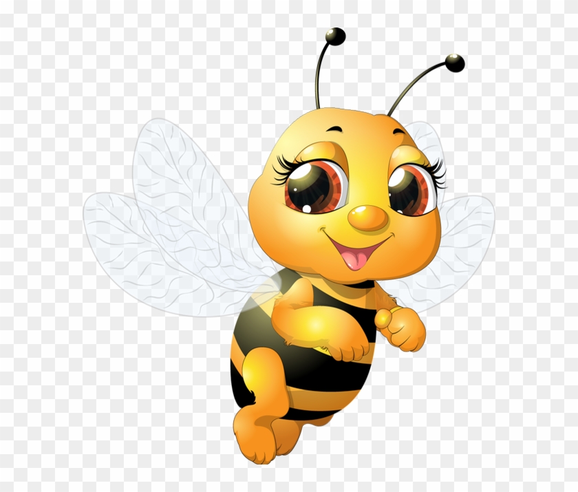 Abeille Dessin Tube Funny Bee Clipart Abeja Honey Bee - Baby Bumble Bee - Png Download