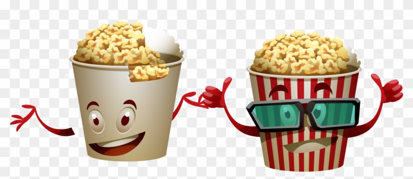 Sundae Anthropomorphic Bucket - Popcorn Clipart Thumbs Up - Png Download