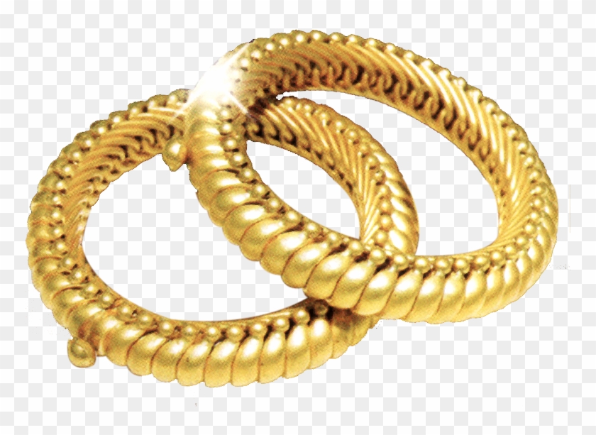 Transparent Gold Bangles Png Clipart