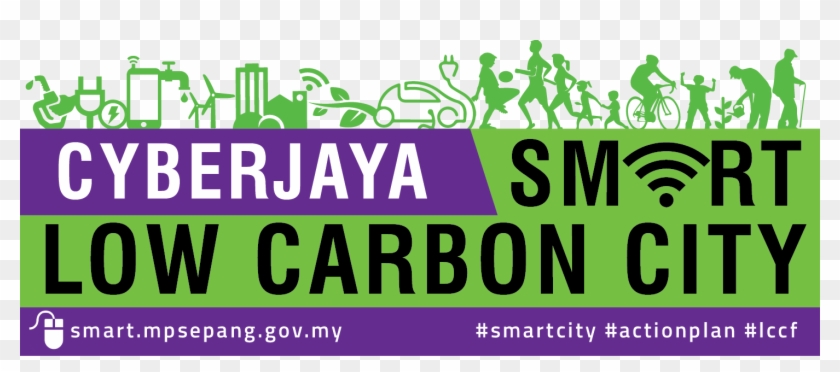 Cropped Design Logo Smart Low Carbon City - Poster Clipart