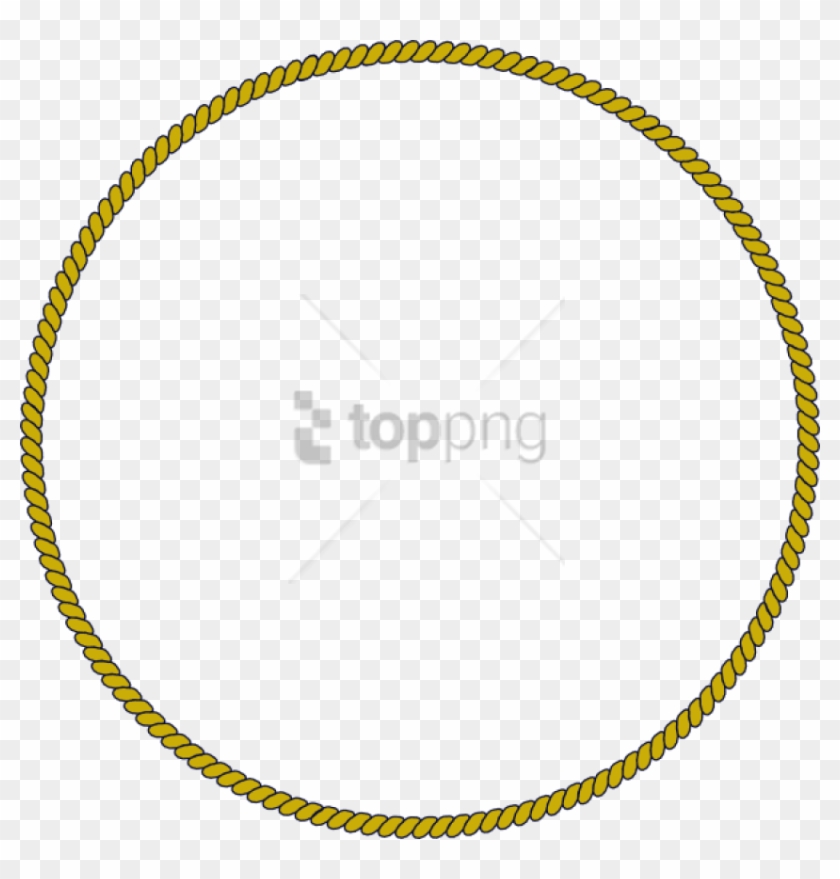 Free Png Gold Rope Chain Png Png Images Transparent - Rope Frame Clipart #3018860