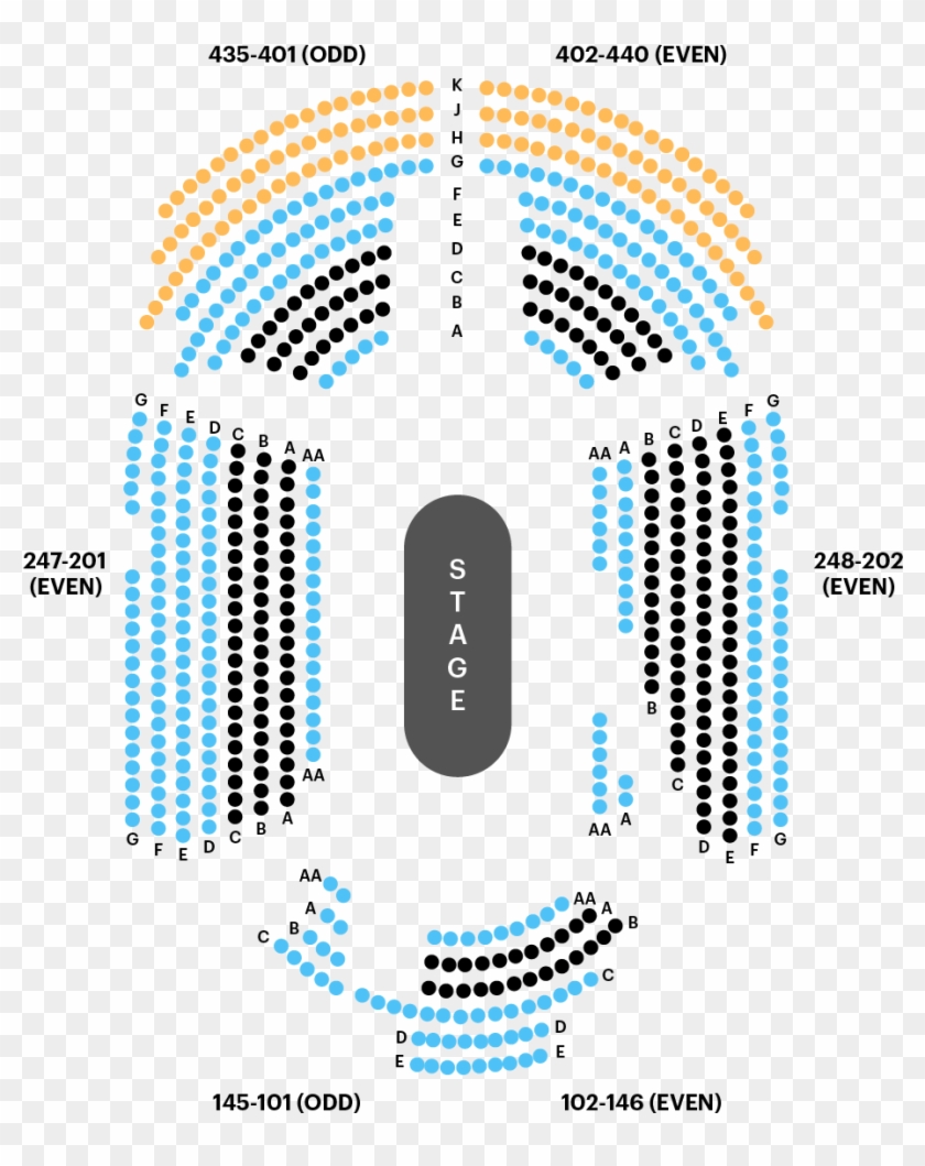 Circle In The Square Theatre Seating Chart Map - Circle In The Square Seating Chart Oklahoma Clipart #3019305