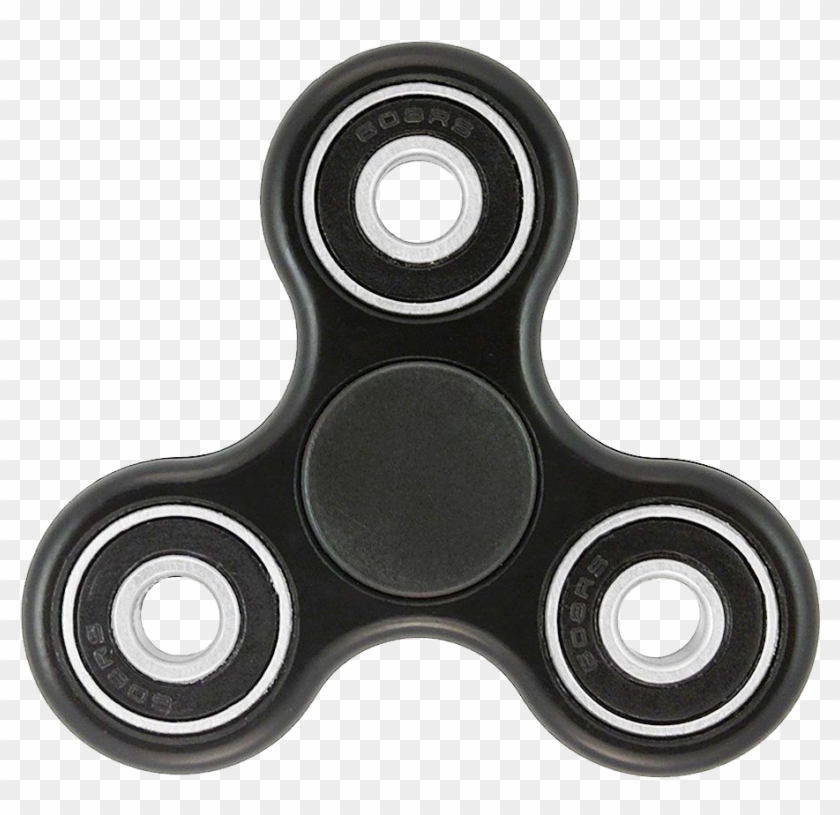 Black Fidget Spinner - Spinner Fidget Toy Clipart