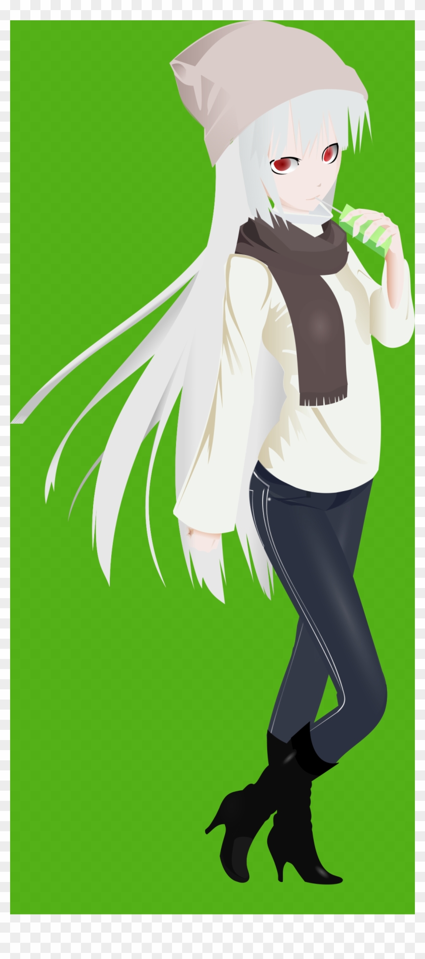 Gambar Sketsa Wanita Albino Clipart