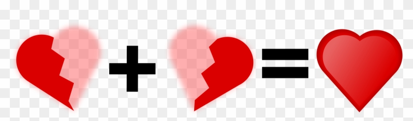 Two Half Hearts Is Equal To One Complete Heart - New Love Poetry In Urdu Black Background Clipart