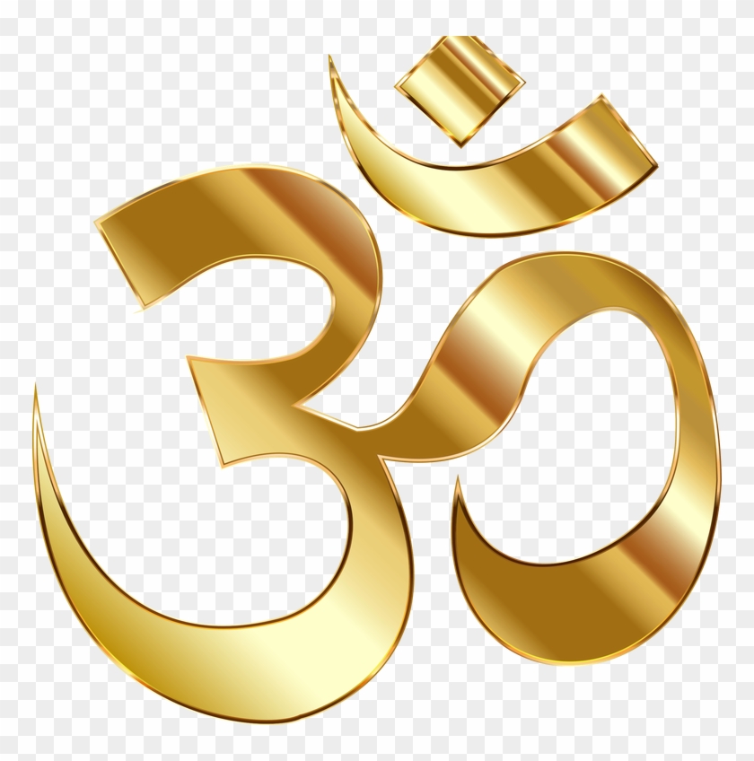 Om, Symbol, Desktop Wallpaper, Gold, Text Png Image - Om Symbol Png Clipart #3021305