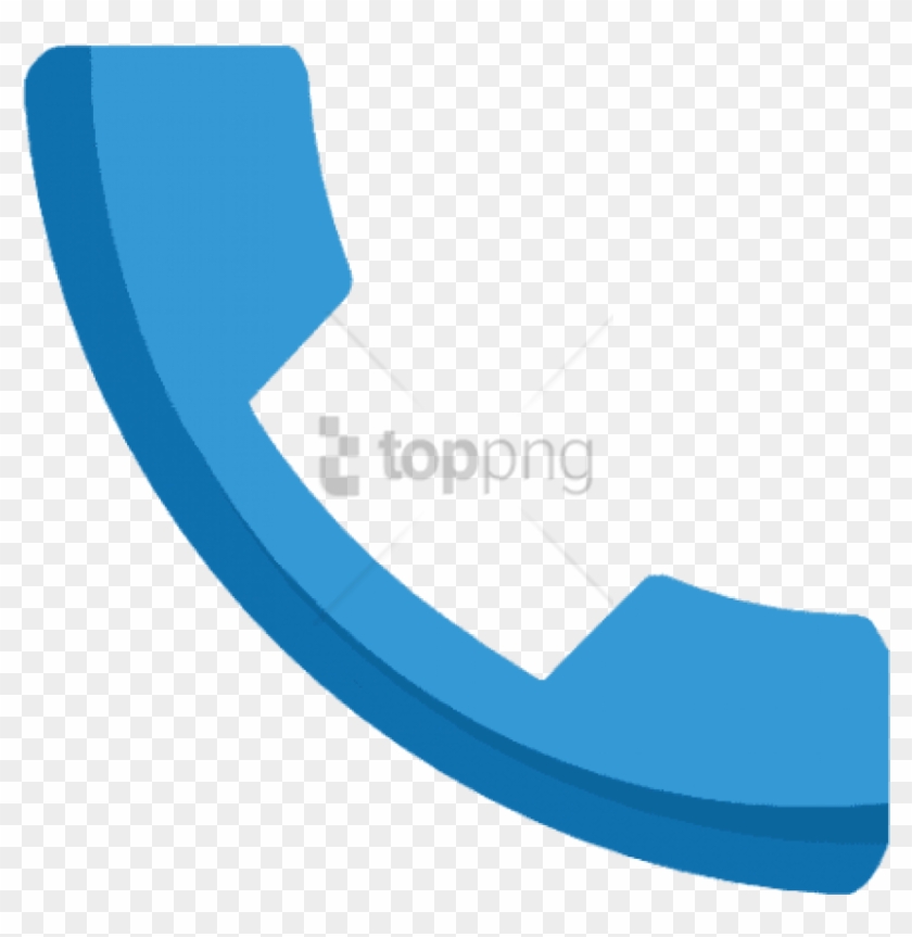 Free Png Free Phone Icon Android Kitkat S Transparent - Blue Transparent Background Telephone Icon, Png Download
