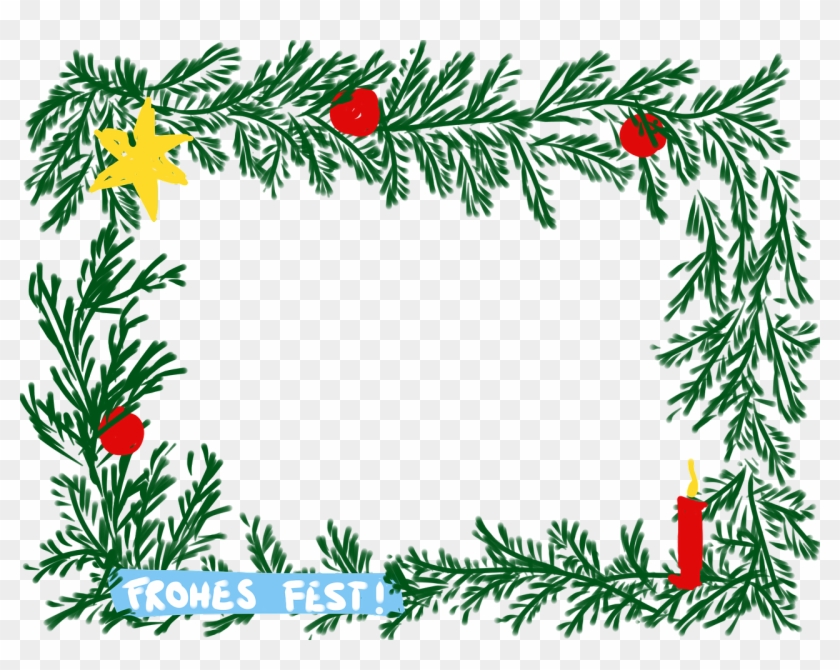 Frame Cartoon Xmas Christmas Png Image - Weihnachtsrahmen Transparent Clipart