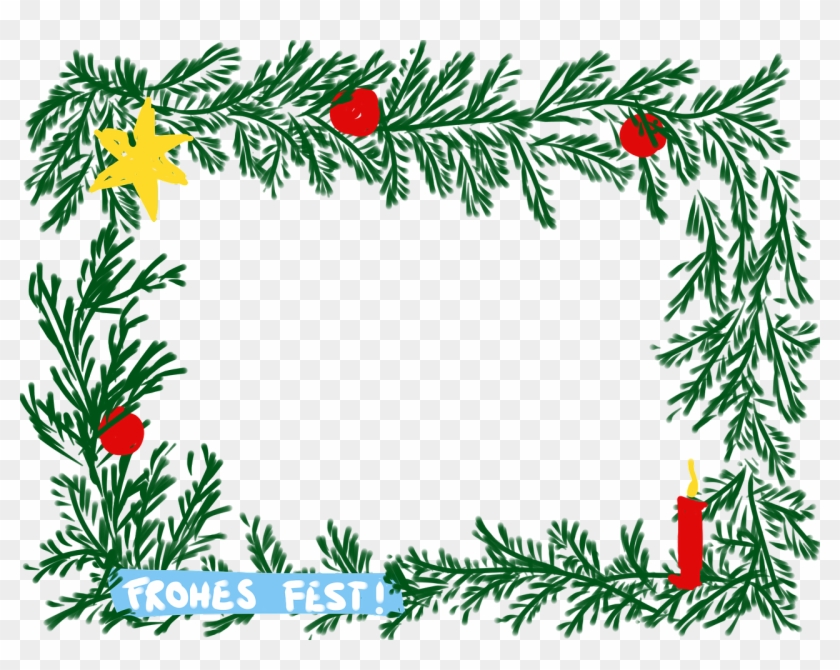 Frame Cartoon Xmas Christmas Png Image - Weihnachtsrahmen Transparent Clipart #3021756