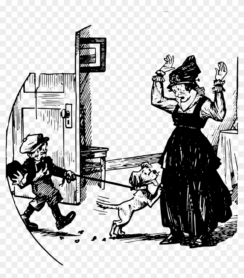 This Free Icons Png Design Of Boy And His Dog - Vector Graphics Clipart #3021937