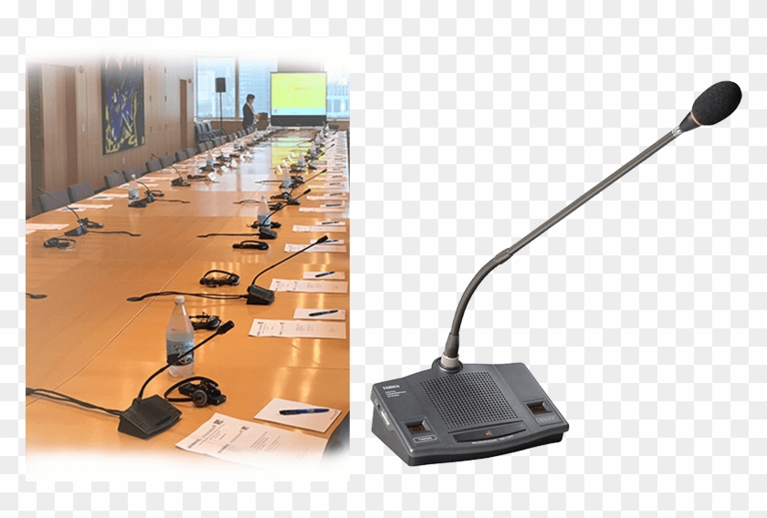 Floor Microphone Png - Wired Conference Microphone System Clipart #3022055