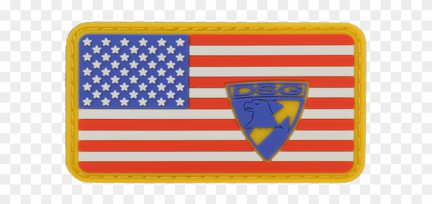 Picture Of Dsg American Flag Pvc Patch - American Flag Clipart