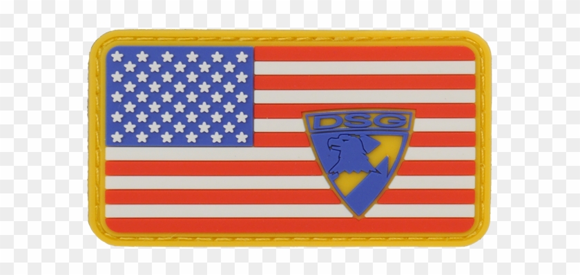 Picture Of Dsg American Flag Pvc Patch - American Flag Clipart #3022361