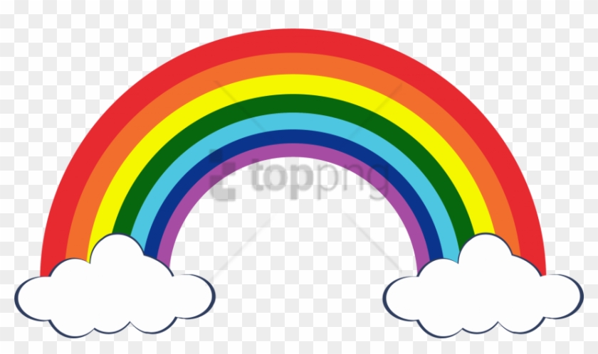 Free Png Rainbows And Clouds Png Png Image With Transparent - Transparent Rainbow Clip Art #3022501