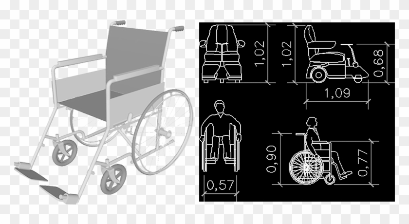 Besides, We Put A Design For Our Prototype Which Is - Wheelchair Model 3d Clipart #3023166