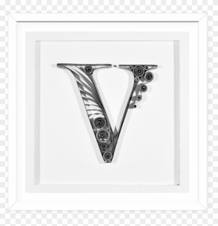 Each Letter Fits Into A Custom 6"x6" Frame And Was - Alphabet V With Quilling Papers Clipart