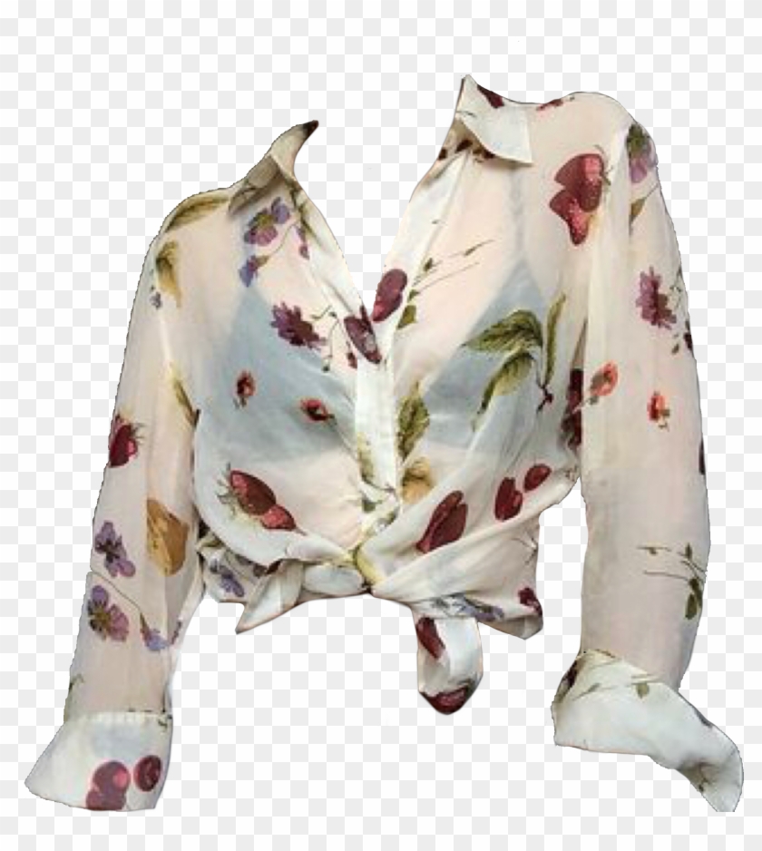 Shirt Red Cream Polyvore Moodboard Filler - Blouse Clipart #3023920
