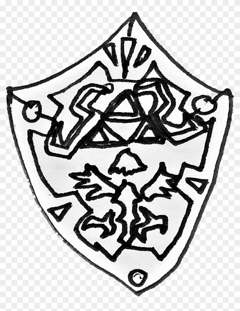 At Getdrawings Com - Hylian Shield Drawing Clipart #3024401