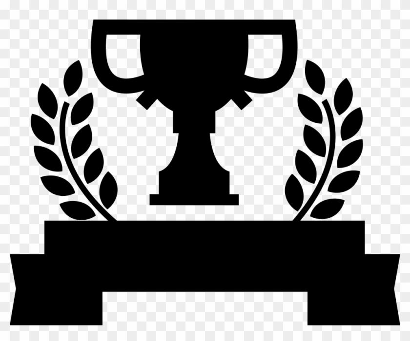 Png File - Black And White Vector Drawing Trophy Clipart #3024449