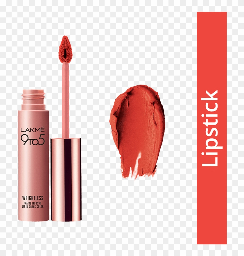 Lakme 9 To 5 Weightless Matte Mousse Lip & Cheek Color - Lakme 9 To 5 Weightless Mousse Lip Clipart #3024588