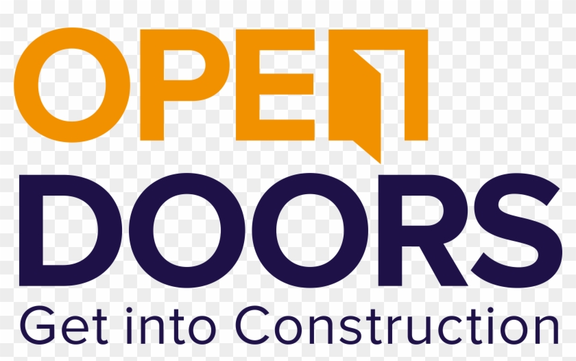 Open Doors Construction Logo Clipart