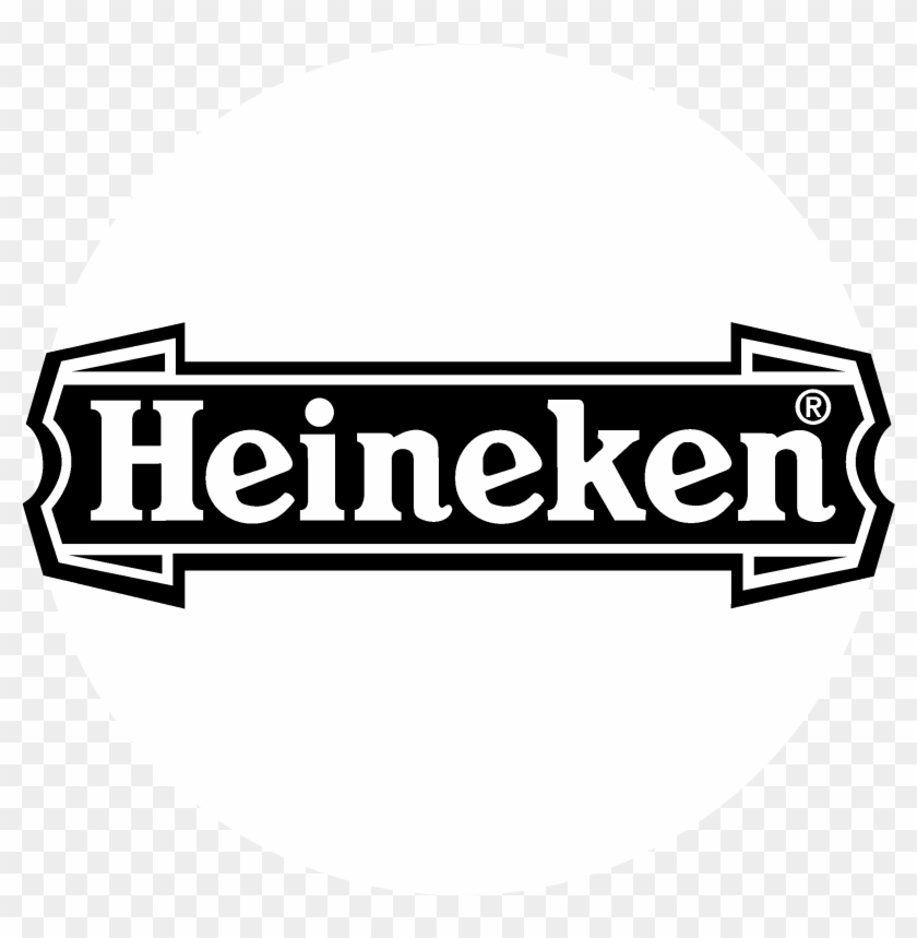 Heineken Logo Black And White - Heineken Clipart
