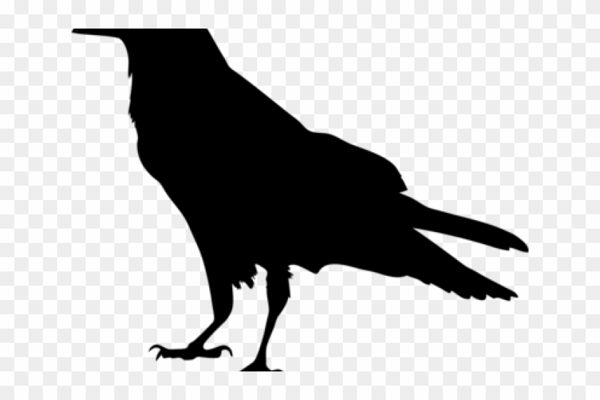 Mockingbird Clipart Halloween Raven - Raven Silhouette - Png Download