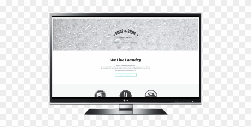 Soap & Suds Template Desktop View - Led-backlit Lcd Display Clipart