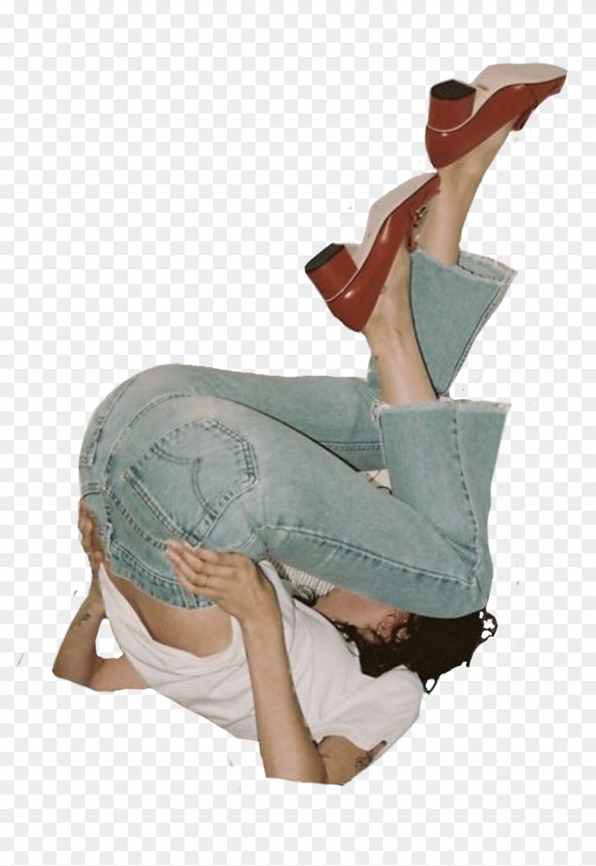 Blue Red White Girl Woman Polyvore Moodboard Filler - Transparent Retro People Png Clipart