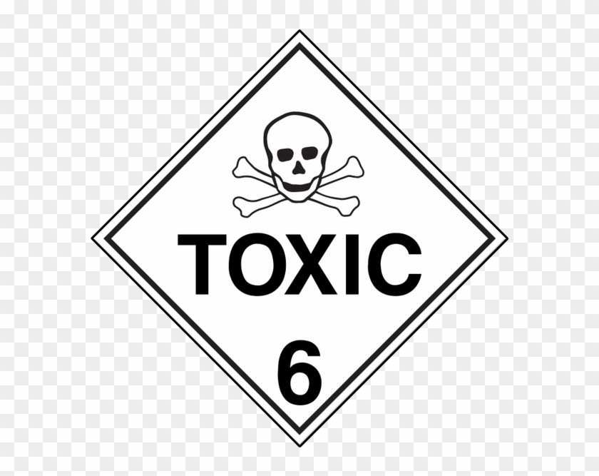Dangerous Goods Sign Toxic - Toxic Substances Waste Sign Clipart #3026900