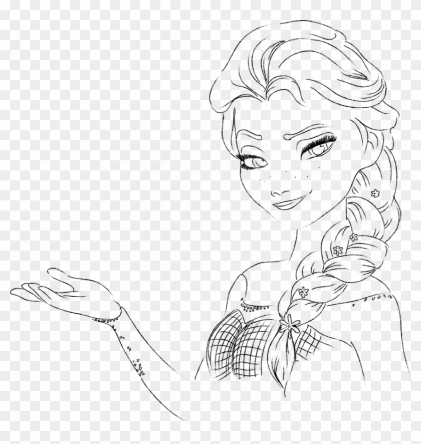 Coloring Pages Elsa And Annagok Gameselsa Book Games - Disney Princess Babies Clipart Black And White - Png Download