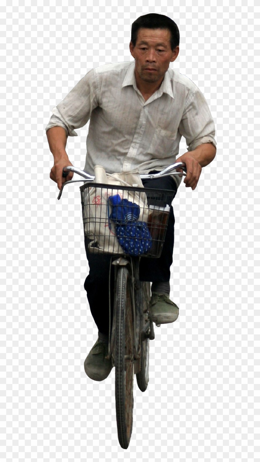 People Cutout, Cut Out People, Real People, Oriental - Cycle Riding Front Png Clipart #3028173