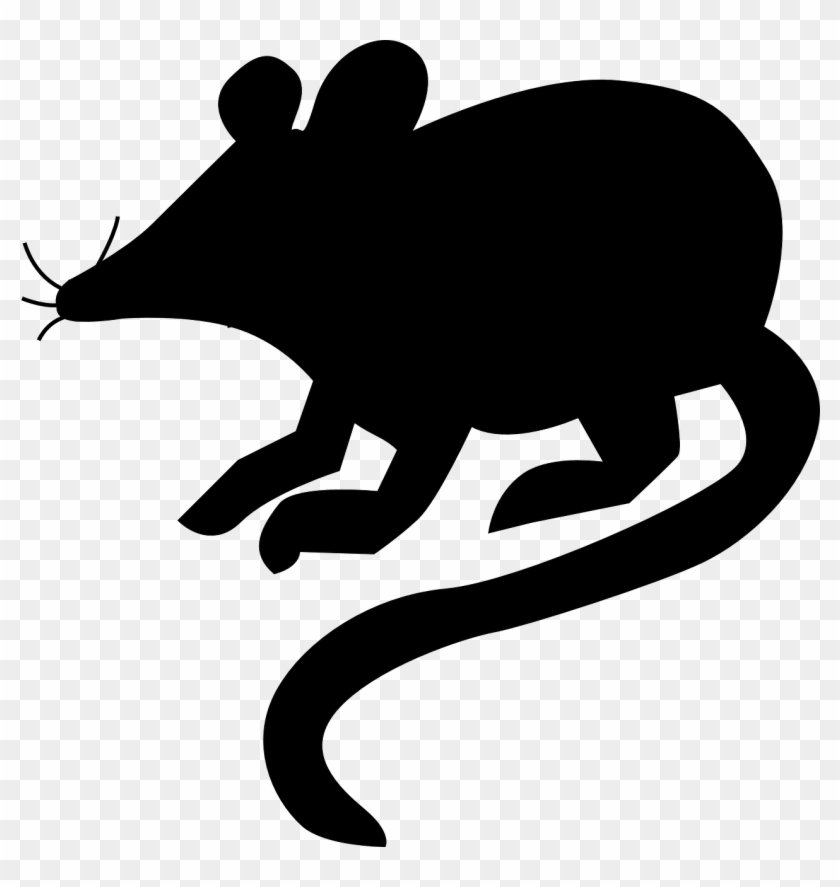 Mouse Rat Silhouette Animal Png Image - Silueta De Un Raton Clipart