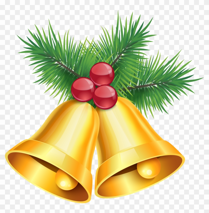 Black And White Library Clip Art Golden Bells Transprent - Hinh Qua Chuong Vang - Png Download #3029993