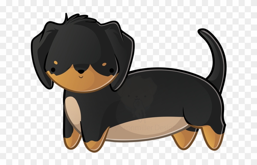 Short Haired Dachshund - Dog Chibi Png Dachshund Clipart