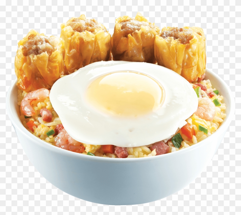 Breakfast Food Png - Siomai With Rice And Egg Clipart