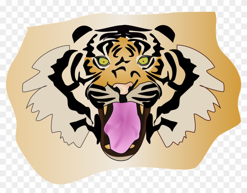 Tiger Wildcat Head Face Animal Png Image - กราฟฟิก หัว เสือ Clipart