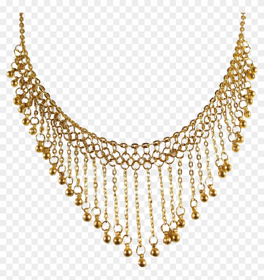 Gold Bib Nobby Design Ideas Etruscan Revival Ⓒ - Gold Necklace Png Transparent Background Clipart
