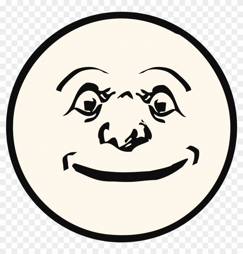 Jpg Black And White Stock Happy Big Image Png - Moon Clip Art Transparent Png