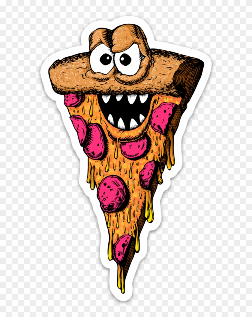 Stickers Transparent Pizza - Pizza Monster Clipart #3033149