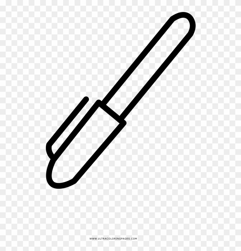 Marker Coloring Page - Line Art Clipart