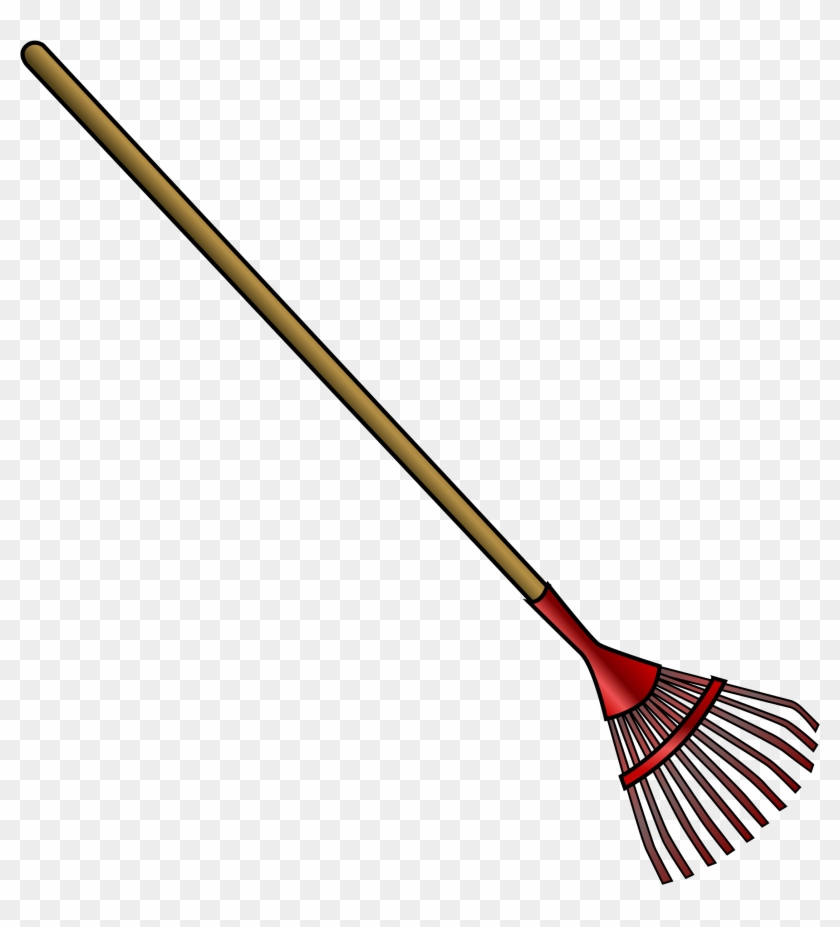 Rake Leaves Tool - Rake Clip Art - Png Download