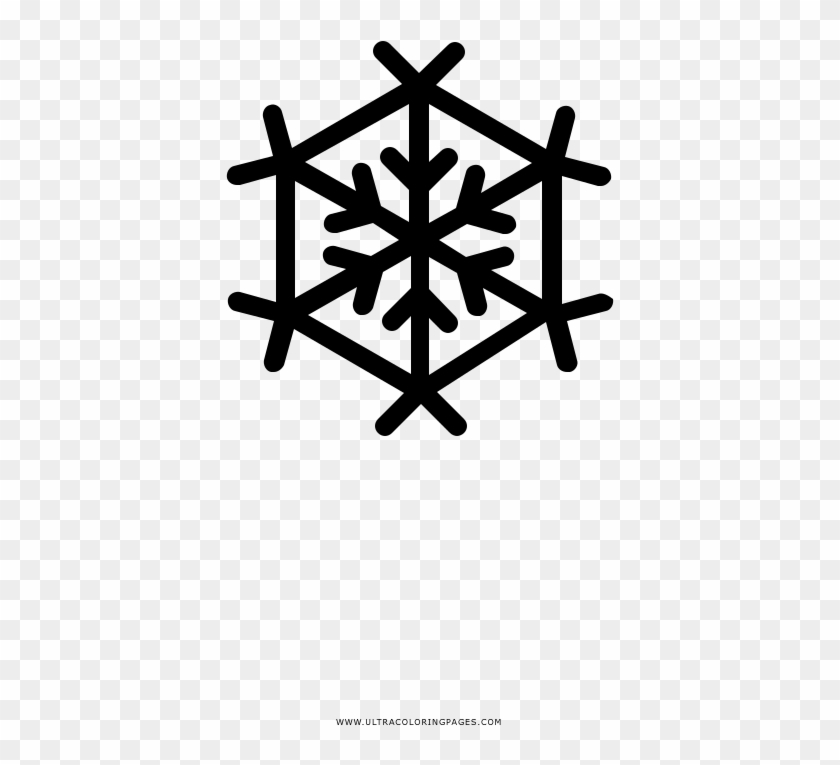 Copo De Nieve Página Para Colorear - App Clue Clipart