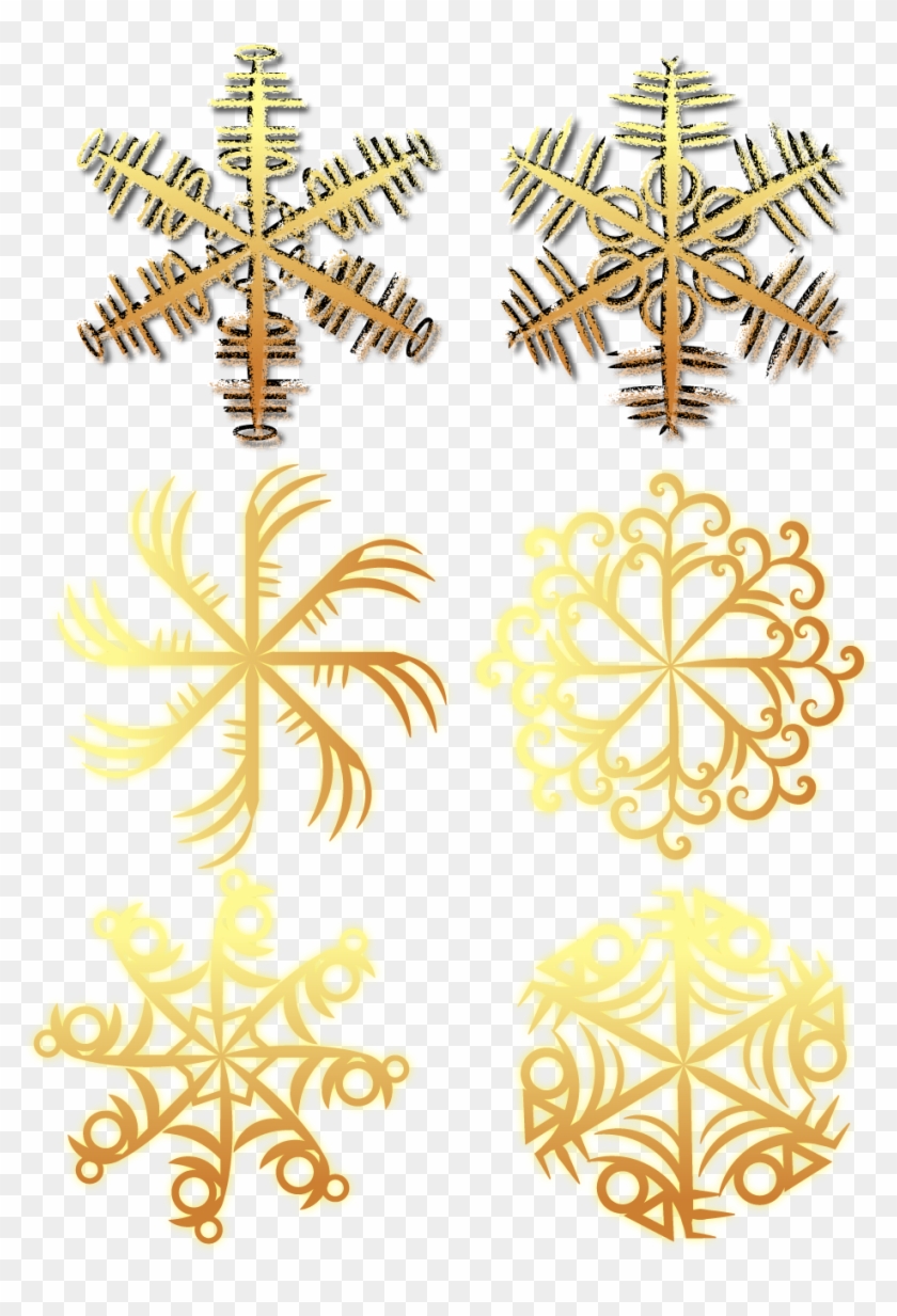 Elementos De Invierno Comercio Póster Brillo Dorado - Vector Graphics Clipart
