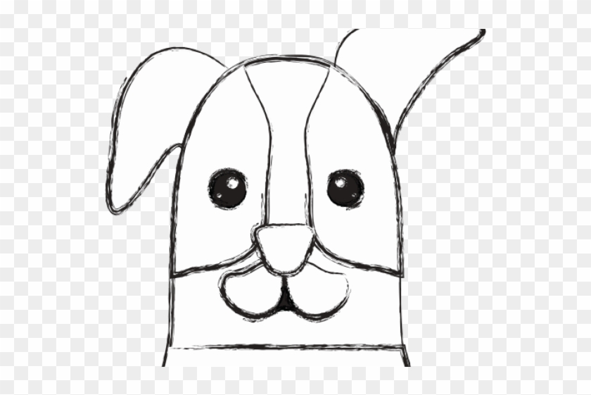 Drawn Dog Head - Sketch Clipart #3035221