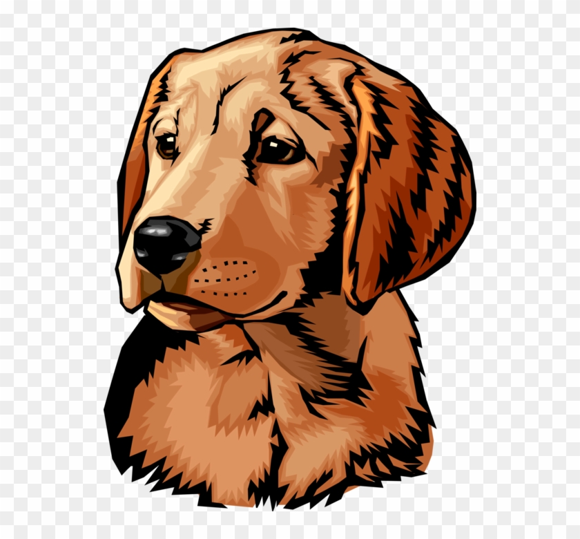 Vector Illustration Of Puppy Dog Head And Shoulders Clipart