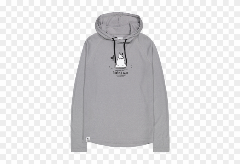 Makia X Moomin Kylpy Hooded Sweatshirt Grey - Sweatshirt Clipart #3035581