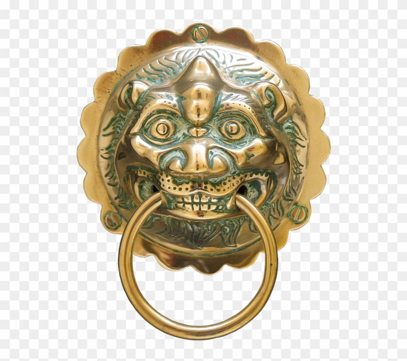 Doorknocker, Brass, Old, Input, Metal, Door, Handle - Brass Clipart